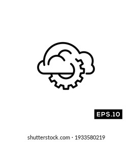 Digital Machine line Icon. Digital Machine Icon or logo isolated sign symbol vector illustration
