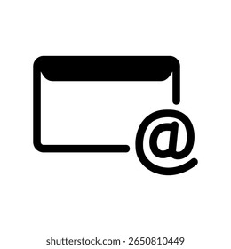 Digital Mail Contact Information Represented by a Glyph Icon