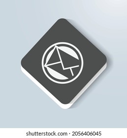 digital mail send worldwide icon
