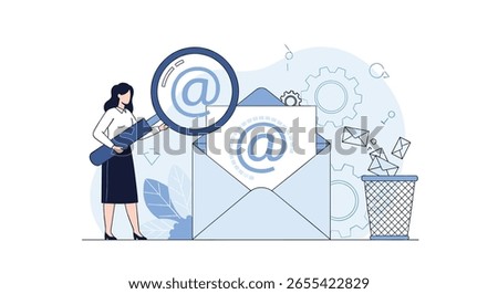 Digital mailbox management understanding email communication online security and data protection practices