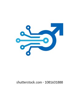 Digital Man Logo Icon Design
