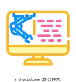 vector de icono de color de ingeniero de fabricación digital. signo de ingeniero de fabricación digital. ilustración de símbolo aislado