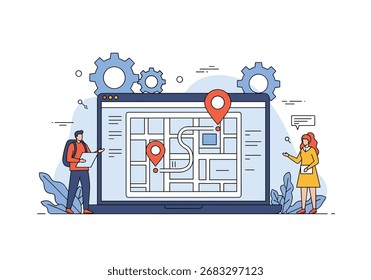 Digital mapping tools for efficient location planning and navigation.