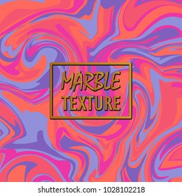 Digital marble background. Vector marble texture. Abstract marble texture background. Colorful waves. Cover template for booklet, brochure, card, flyer. Pink, lilac, blue marble background.