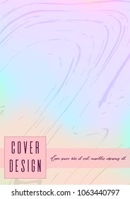 Digital Marble Cover Design for your Business with Abstract Lines. Futuristic Poster, Flyer, Layout with Liquid Pattern for Branding, Identity, Annual Report. Vector minimalistic brochure. Luxury.