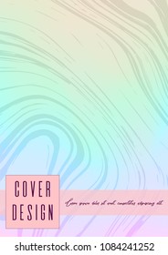 Digital Marble Cover Design for your Business with Abstract Lines. Futuristic Poster, Flyer, Layout with Liquid Pattern for Branding, Identity, Annual Report. Vector minimalistic brochure. Luxury.