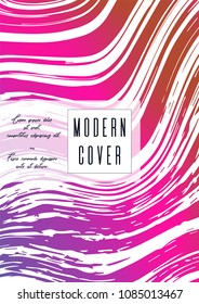 Digital Marble Cover Design for your Business with Abstract Lines. Futuristic Poster, Flyer, Layout with Liquid Pattern for Branding, Identity, Annual Report. Vector minimalistic brochure. Luxury.