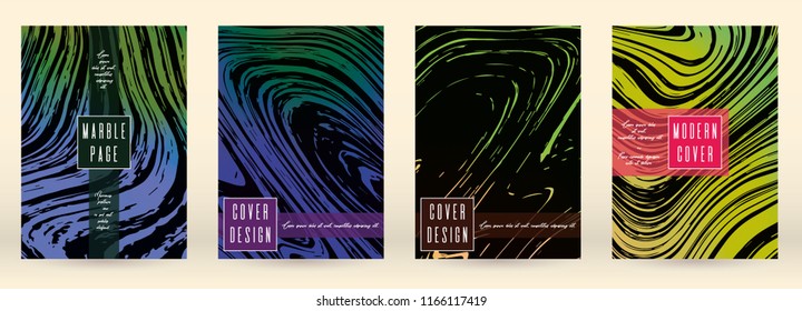 Digital Marble Cover Design for your Business with Abstract Lines. Futuristic Poster, Flyer, Layout with Liquid Pattern for Branding, Identity, Annual Report. Vector minimalistic brochure. Luxury.