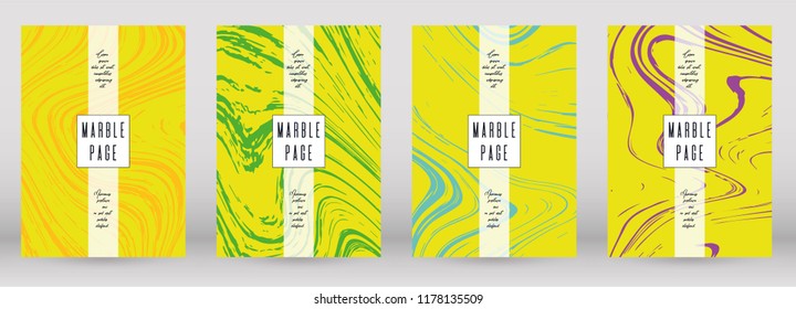 Digital Marble Cover Design for your Business with Abstract Lines. Futuristic Poster, Flyer, Layout with Liquid Pattern for Branding, Identity, Annual Report. Vector minimalistic brochure. Luxury.