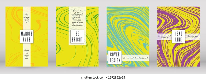 Digital Marble Cover Design for your Business with Abstract Lines. Futuristic Poster, Flyer, Layout with Liquid Pattern for Branding, Identity, Annual Report. Vector minimalistic brochure. Luxury.