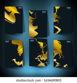 Digital Marble Cover Design for your Business with Abstract Lines.
