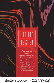 Diseño de cubierta de mármol digital para su empresa con líneas abstractas. Afiche futurista, volante, diseño con patrón líquido para promoción de marca, identidad, informe anual. Folleto minimalista de vectores. Lujo.