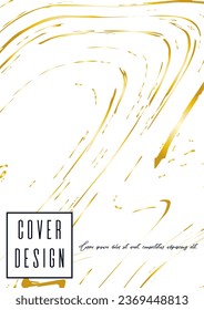Digital Marble Cover Design for your Business with Abstract Lines. Futuristic Poster, Flyer, Layout with Liquid Pattern for Branding, Identity, Annual Report. Vector minimalistic brochure. Luxury.