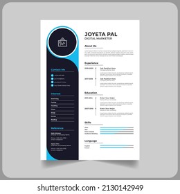 Digital marketer CV or Resume template