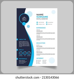 Digital marketer CV or Resume template