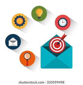 Digital marketing and advertising design, vector illustration graphic