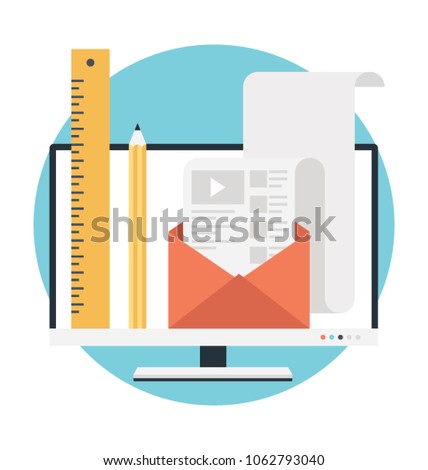 
Digital marketing and affiliate marketing flat vector 
