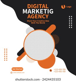 Digital Marketing Agency Advertisement with Modern and Dynamic Design