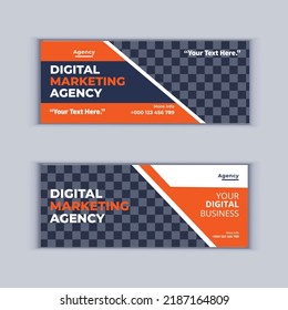 Digital Marketing Agency Banner Design Set of Two Professional Corporate Business Banners Design Modern Cover Banner Layout Template