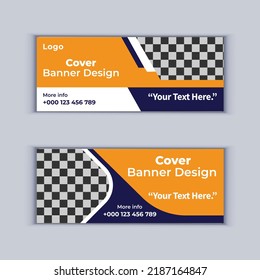Digital Marketing Agency Banner Design Set of Two Professional Corporate Business Banners Design Modern Cover Banner Layout Template