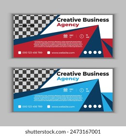 digital marketing agency banner design vector template