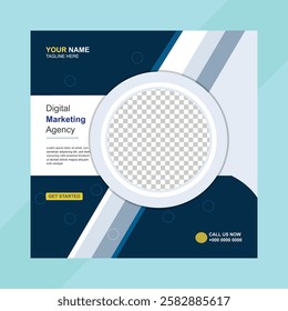 Digital Marketing Agency Banner design square banner for social media post we are digital Market