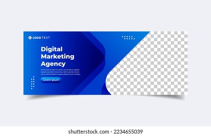 Digital marketing agency banner post template design