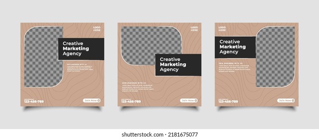 Digital marketing agency banner for social media post template