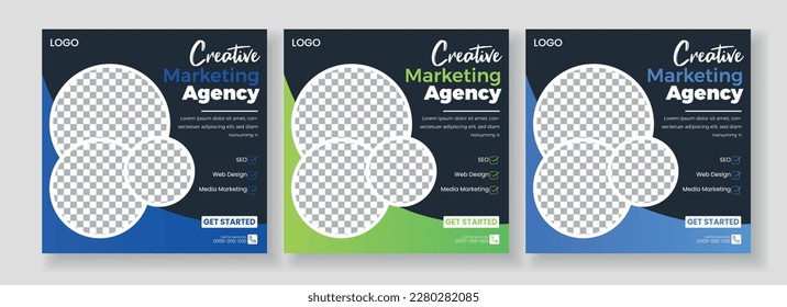 Digital marketing Agency banner for social media post template