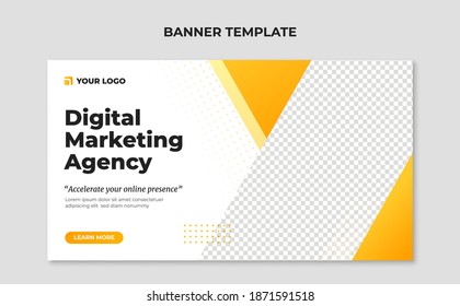 Digital marketing agency banner template