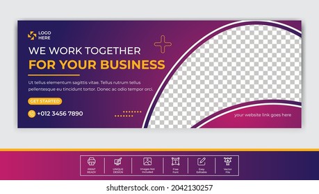 Digital marketing agency banner template design	