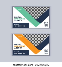Digital Marketing Agency Business Banner Design Vector Template. Modern Layout Template