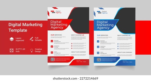  Digital Marketing Agency Business Flyer Template