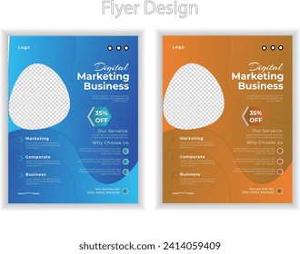 Digital marketing agency and business social media banner or flyer post template