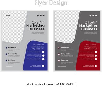 Digital marketing agency and business social media banner or flyer post template