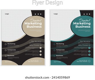 Digital marketing agency and business social media banner or flyer post template