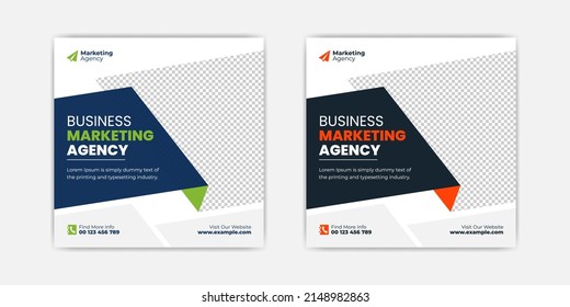 Digital marketing agency corporate banner for social media post template