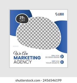 Digital marketing agency and corporate business social media post template