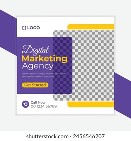 Digital marketing agency and corporate business social media post template