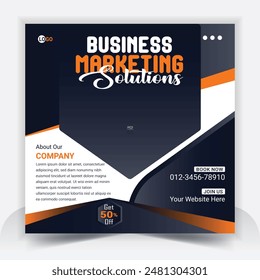 Digital marketing agency corporate business social media post template