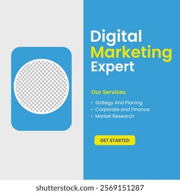 Digital marketing agency corporate business social media post template