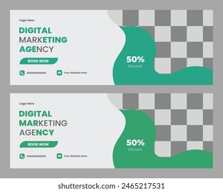 digital marketing agency and corporate facebook cover template