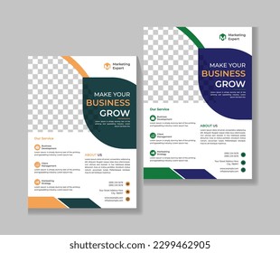 Digital marketing agency and corporate flyer design template