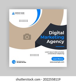  Digital marketing agency and corporate social media post template