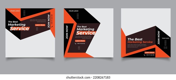 Digital marketing agency and corporate social media post template