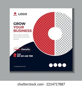 Digital marketing agency and corporate social media post template design