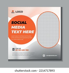 Digital marketing agency and corporate social media post template design