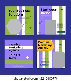 digital marketing agency and corporate social media post template