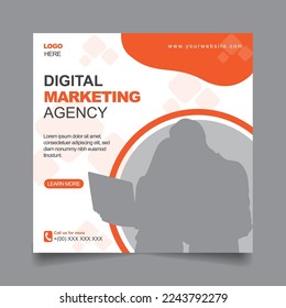 Digital marketing agency and corporate social media post templates