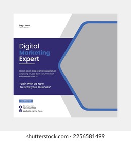Digital marketing agency corporate social media post Design.